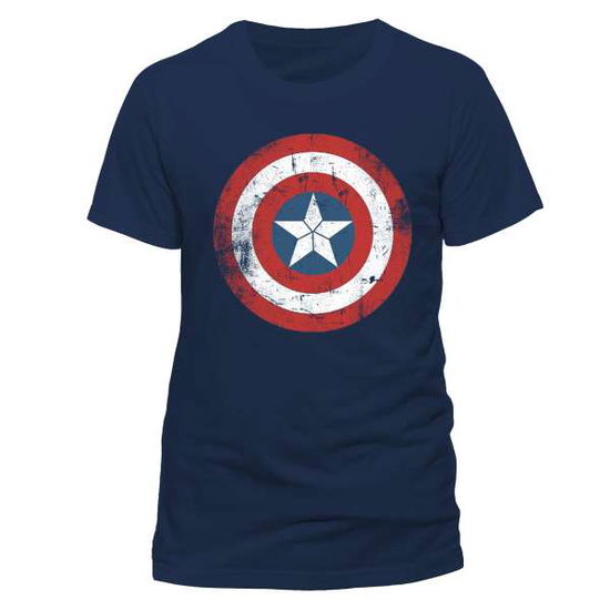 Civil War: Cap Sheild Distressed (T-Shirt Unisex Tg. XL) - Captain America: Civil War - Music - CID - 5054015248198 - 