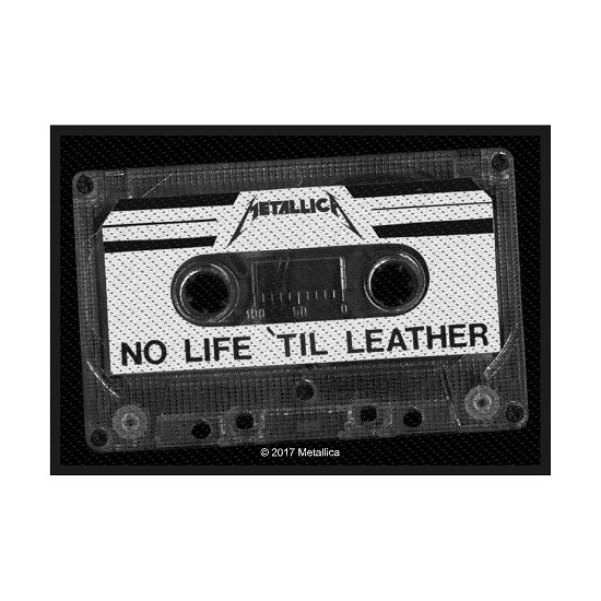 Metallica Standard Woven Patch: No Life 'Til Leather - Metallica - Fanituote - PHD - 5055339783198 - maanantai 19. elokuuta 2019