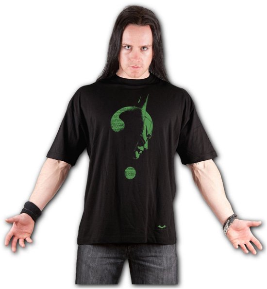 Cover for Dc Comics · Dc Comics: Spiral - Riddler - Glow In The Dark Logo - Front Print Black (T-shirt)
