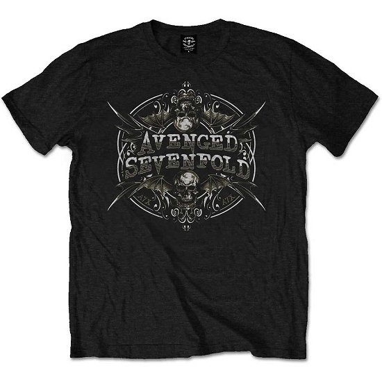 Avenged Sevenfold Unisex T-Shirt: Reflections - Avenged Sevenfold - Produtos - Unlicensed - 5055979927198 - 