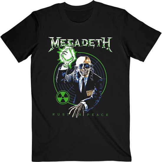 Megadeth Unisex T-Shirt: Vic Target Rust In Peace Anniversary - Megadeth - Merchandise -  - 5056368674198 - 