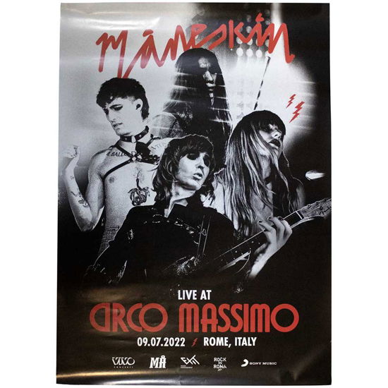 Maneskin Poster: Live At Circo Massimo 2022 (Ex-Tour) - Måneskin - Merchandise -  - 5056737238198 - 