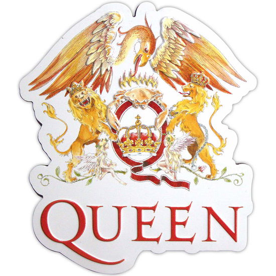 Cover for Queen · Queen Fridge Magnet: Classic Crest Embossed (Ímã) (2024)