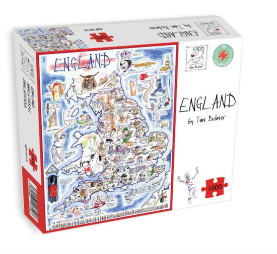 Map of England Jigsaw 1000 Piece Puzzle -  - Gadżety - ALL JIGSAW PUZZLES - 5060085107198 - 11 maja 2023