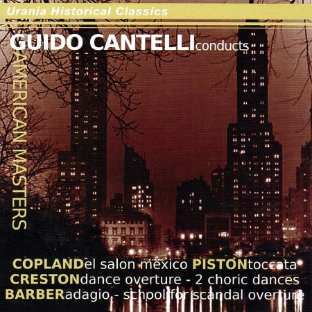 Guido Cantelli Conducts American Masters - Piston / Copland / Npco / Cantelli - Musiikki - URA - 8025726224198 - tiistai 27. heinäkuuta 2010