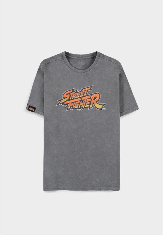 Men'S Short Sleeved T-Shirt - S Short Sleeved T-Shirts M Grey - Street Fighter - Film -  - 8718526366198 - 