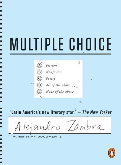 Cover for Alejandro Zambra · Multiple Choice (Pocketbok) (2016)