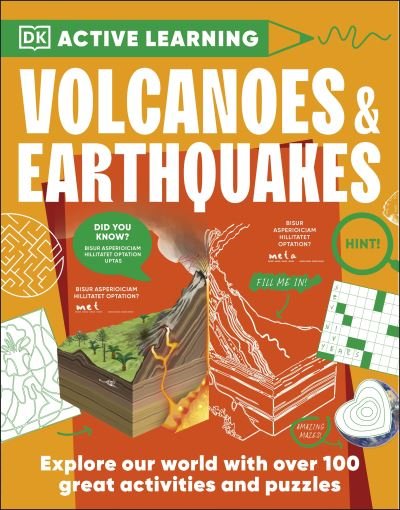 Cover for Dk · Active Learning Volcanoes and Earthquakes: Over 100 Brain-Boosting Activities that Make Learning Easy and Fun - DK Active Learning (Paperback Book) (2023)
