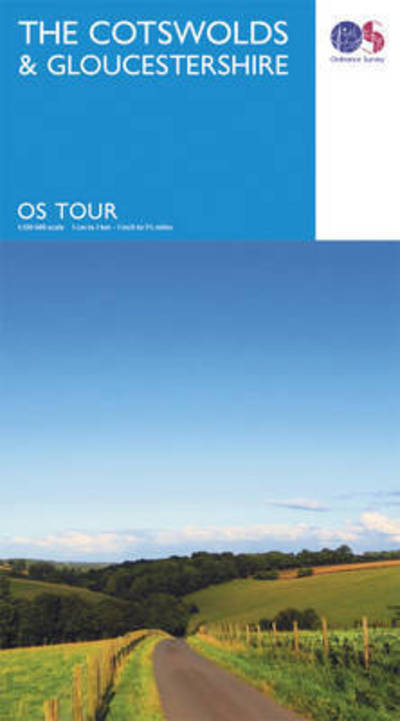 Cover for Ordnance Survey · Touring Map. Cotswolds&amp;Gloucestershire (Book) [February 2016 edition] (2016)