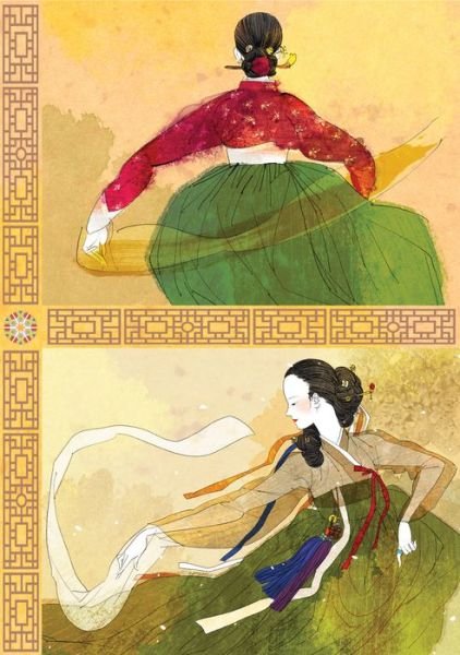 Cover for Tuttle Studio · Korean Dancers Dotted Hardcover Journal: Blank Notebook with Ribbon Bookmark - Journal (Innbunden bok) (2023)