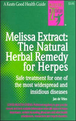 Cover for Jan De Vries · Melissa Extract: The Natural Remedy for Herpes (Paperback Book) (1996)