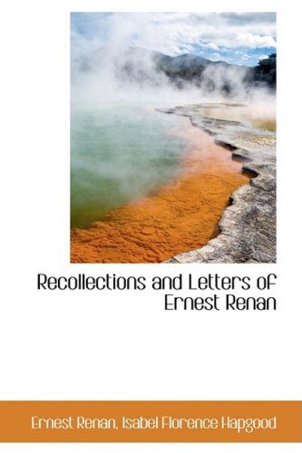 Cover for Ernest Renan · Recollections and Letters of Ernest Renan (Hardcover Book) (2009)