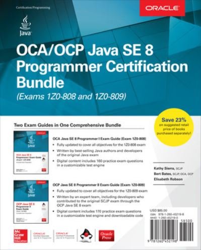 Cover for Kathy Sierra · OCA / OCP Java SE 8 Programmer Certification Bundle (Paperback Book) (2018)