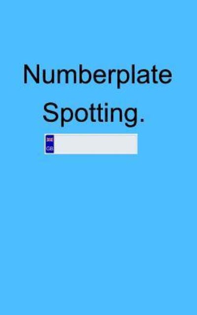 Cover for Charles Fennell · Number Plate Spotting (Paperback Book) (2017)