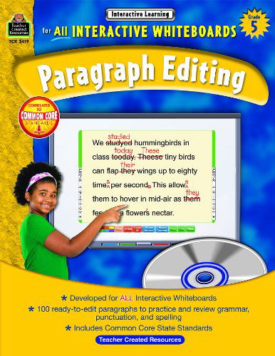 Cover for Teacher Created Resources Staff · Interactive Learning: Paragraph Editing Grd 5 (Paperback Bog) [Pap / Cdr edition] (2013)