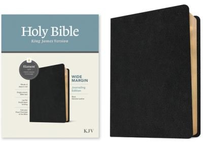 Cover for Tyndale · KJV Wide Margin Bible, Filament Enabled Edition (Red Letter, Genuine Leather, Black) (Book) (2023)