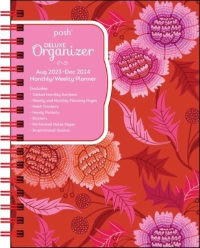 Cover for Andrews McMeel Publishing · Posh: Deluxe Organizer 17-Month 2023-2024 Monthly / Weekly Softcover Planner Calendar: Dahlia Days (Calendar) (2023)