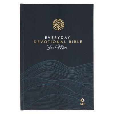 Cover for Nlt Everyday Dev Bible for men Dark Blue (Hc) (Book) (2024)