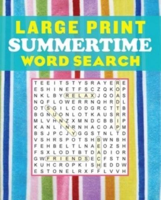 Cover for Editors of Thunder Bay Press · Large Print Summertime Word Search - Large Print Puzzle Books (Paperback Book) (2023)