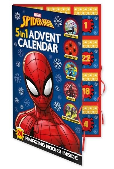 Cover for Marvel Entertainment International Ltd · Marvel Spider-Man: 5-in-1 Advent Calendar - Countdown to Christmas with stories, activities and quizzes! (Paperback Book) (2024)