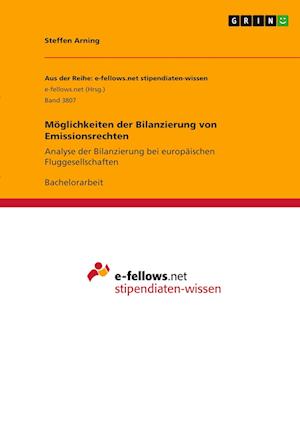Cover for Steffen Arning · Moeglichkeiten der Bilanzierung von Emissionsrechten (Paperback Book) (2021)