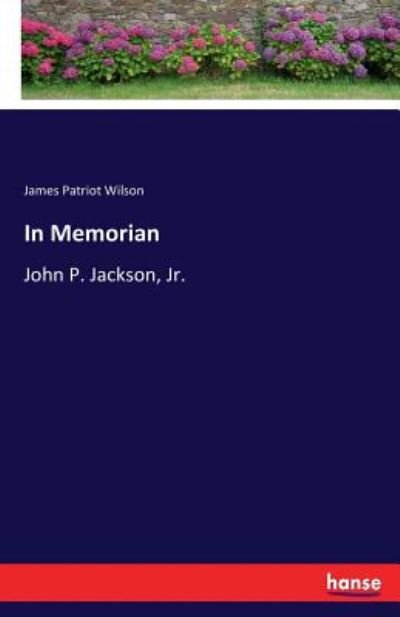Cover for Wilson · In Memorian (Book) (2017)