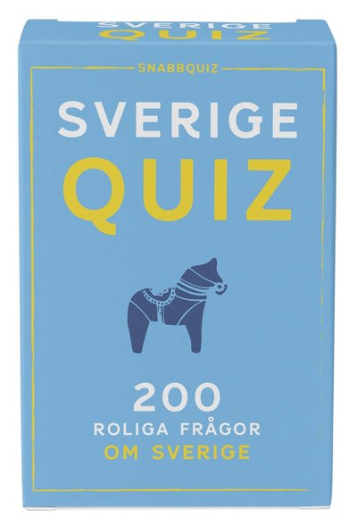 Cover for Sverigequiz : SnabbQuiz (Book) (2024)