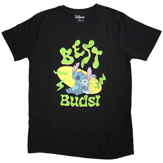 Cover for Lilo &amp; Stitch · Lilo &amp; Stitch Unisex T-Shirt: Stitch Best Buds (Black) (T-shirt)