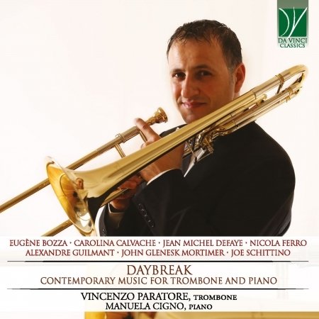 Cover for Paratore, Vincenzo / Manuel Cigno · Daybreak - Contemporary Music for Trombone (CD) (2020)