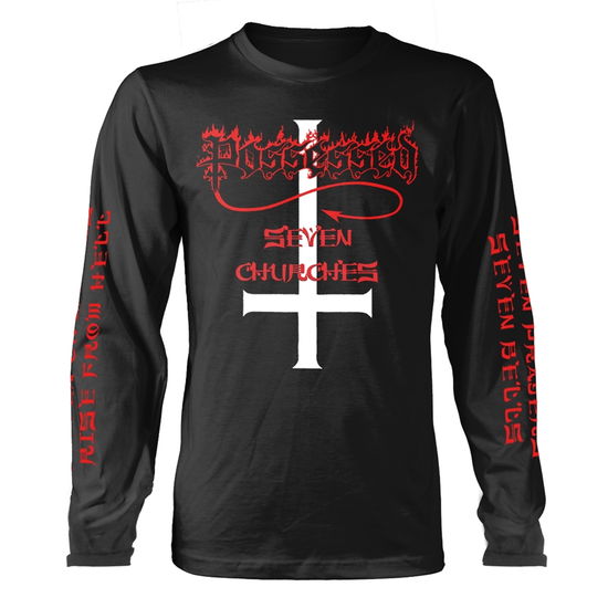 Cover for Possessed · Seven Churches (Camiseta de manga comprida) [size XXL] (2025)