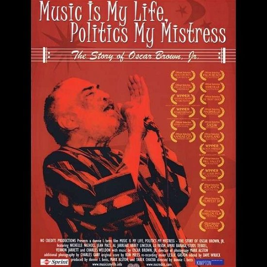 Cover for Oscar Brown Jr · Music is My Life Politics My Mistress (DVD) (2007)