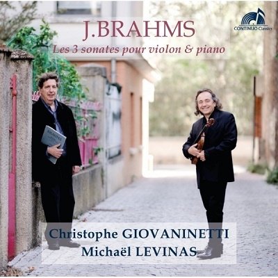Cover for Giovaninetti / Levinas · Johannes Brahms: The 3 Sonatas For Violin And Piano (CD) (2021)