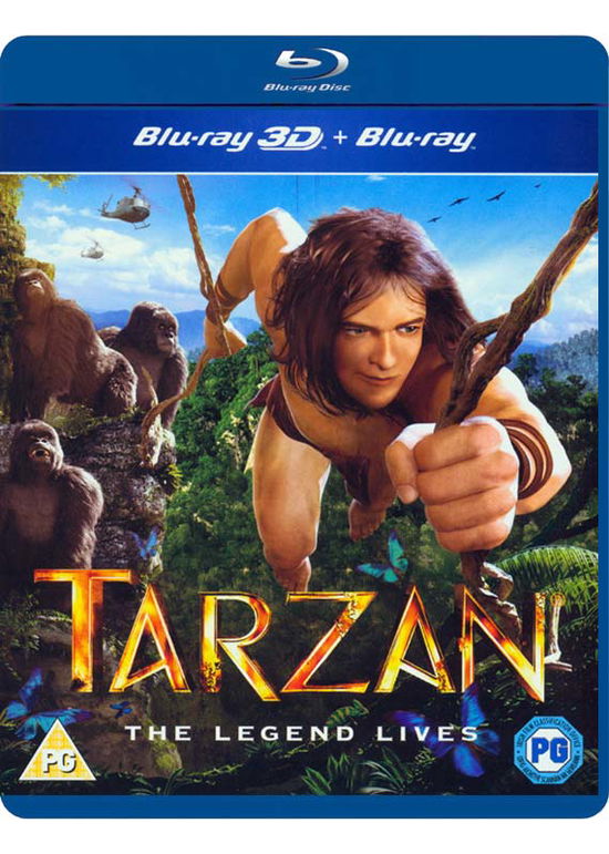 Cover for Tarzan 3D · Tarzan (Animation) 3D+2D (Blu-Ray) (2014)