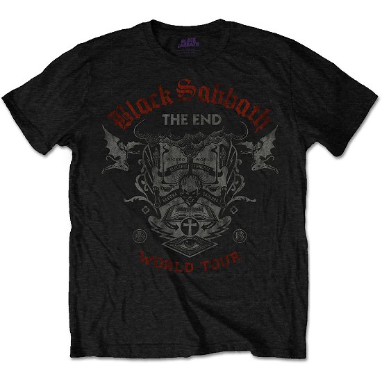 Cover for Black Sabbath · Black Sabbath Unisex T-Shirt: The End Reading Skull (T-shirt) [size S] [Black - Unisex edition] (2017)
