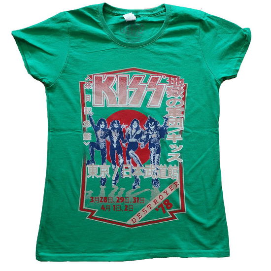 KISS Ladies T-Shirt: Destroyer Tour '78 - Kiss - Merchandise -  - 5056368677199 - 