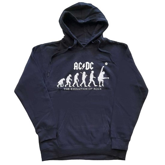 AC/DC Unisex Pullover Hoodie: Evolution of Rock - AC/DC - Merchandise -  - 5056561049199 - 