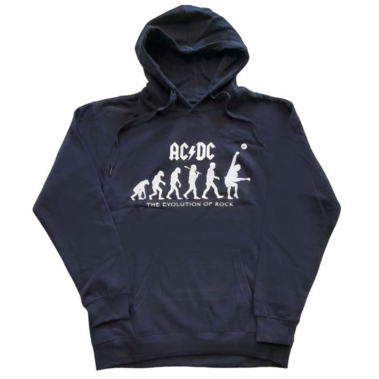 AC/DC Unisex Pullover Hoodie: Evolution of Rock - AC/DC - Produtos -  - 5056561049199 - 