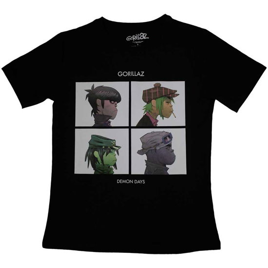 Gorillaz Ladies T-Shirt: Demon Days - Gorillaz - Fanituote -  - 5056737215199 - 