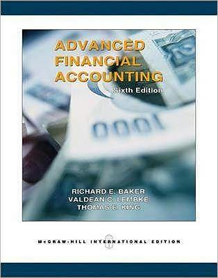 Advanced Financial Accounting with Dynamic Accounting PowerWeb - Richard Baker - Books - McGraw-Hill Education - Europe - 9780071238199 - June 16, 2004