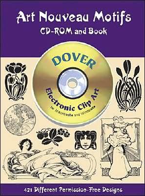 Cover for Dover Dover · Art Nouveau Motifs CD-ROM and Book - Dover Electronic Clip Art (Hörbuch (CD)) [Unabridged edition] (2002)