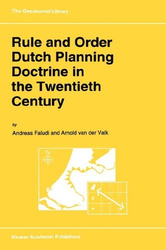 A. Faludi · Rule and Order Dutch Planning Doctrine in the Twentieth Century - GeoJournal Library (Hardcover bog) [1994 edition] (1994)