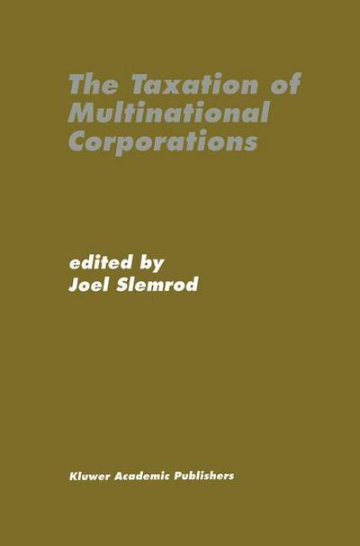 Cover for Joel Slemrod · The Taxation of Multinational Corporations (Hardcover Book) [Partly reprinted from INTERNATIONAL TAX AND PUBLIC edition] (1996)