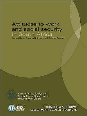 Cover for Michael Noble · Attitudes to Work and Social Security in South Africa (Paperback Book) (2008)