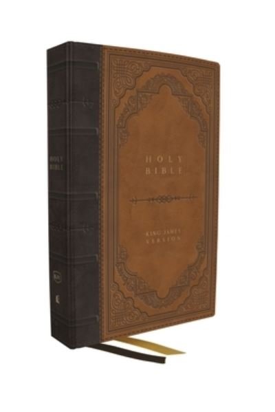 Cover for Thomas Nelson · KJV Holy Bible: Giant Print Thinline Bible, Brown Leathersoft, Red Letter, Comfort Print: King James Version (Vintage Series) (Læderbog) (2023)