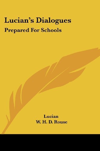 Cover for Lucian · Lucian's Dialogues: Prepared for Schools (Pocketbok) (2006)