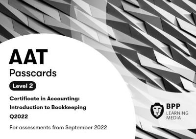 Cover for BPP Learning Media · AAT Introduction to Bookkeeping: Passcards (Spiralbuch) (2021)