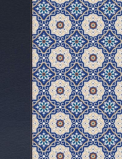 Cover for B&amp;H Espanol Editorial Staff · RVR 1960 Biblia de apuntes, piel fabricada y mosaico crema y azul (Hardcover bog) (2018)