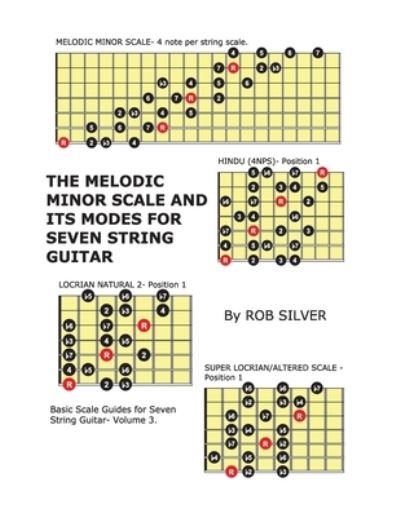 The Melodic Minor Scale and its Modes for Seven String Guitar - Rob Silver - Książki - Createspace Independent Publishing Platf - 9781545295199 - 11 kwietnia 2017