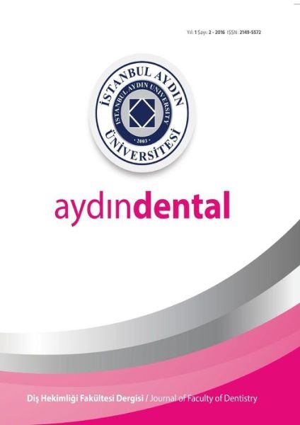Cover for Nigar Ã‡elik · Istanbul Aydin University Journal of the Faculty of Dentistry (Paperback Book) (2018)