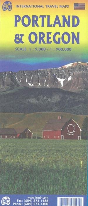 Cover for ITM Publications · Portland &amp; Oregon, International Travel Maps (Book) (2019)